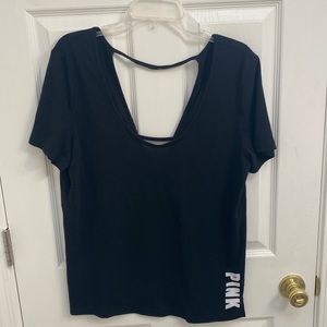 Victoria Secret Open Back T shirt size L